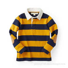 Men's Long Sleeve Rugby Sports Polo Style